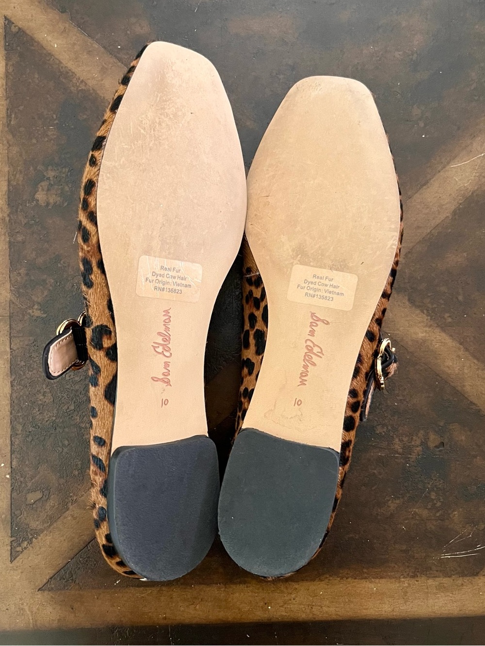 Sam Edelman Cheetah Print Flats Size 10 - Picture 7 of 8